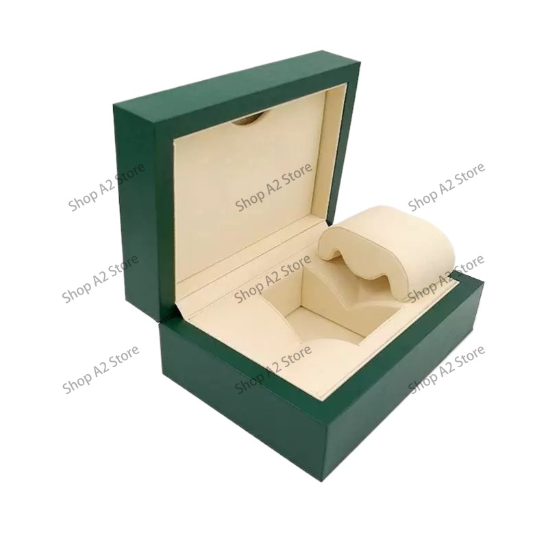 Jewelry And Watches Box - กล่องนาฬิกาลายคลื่น ชุดบรรจุภัณฑ์ของขวัญสีเขียวสำหรับผู้ชายและผู้หญิง อุปกรณ์จัดเก็บเครื่องประดับ