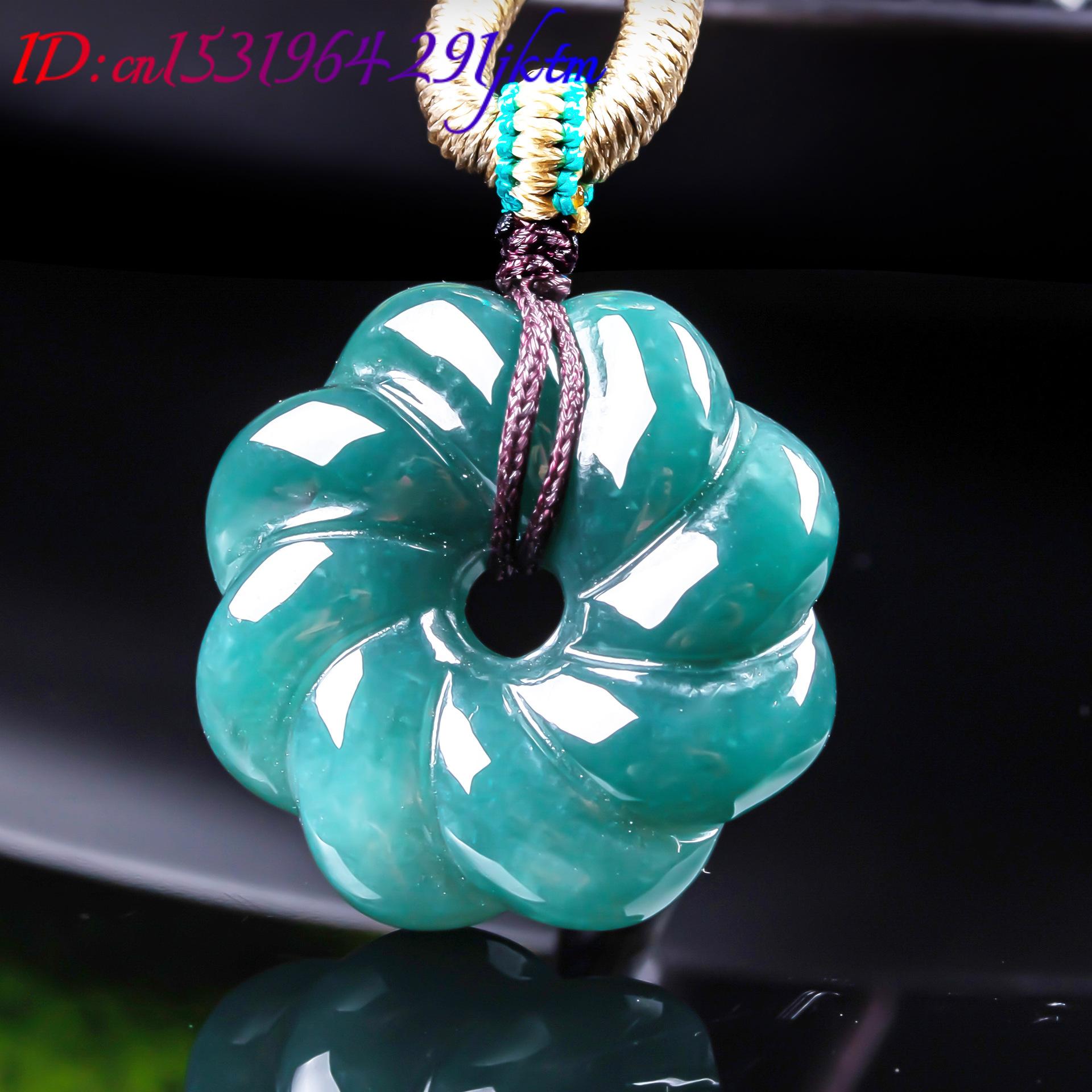 จี้สร้อยคอหยกพม่าแท้รูปดอกไม้  - Jewelry & Watches Sp Z Oo Janów Lubelski บทวิจารณ์และราคา