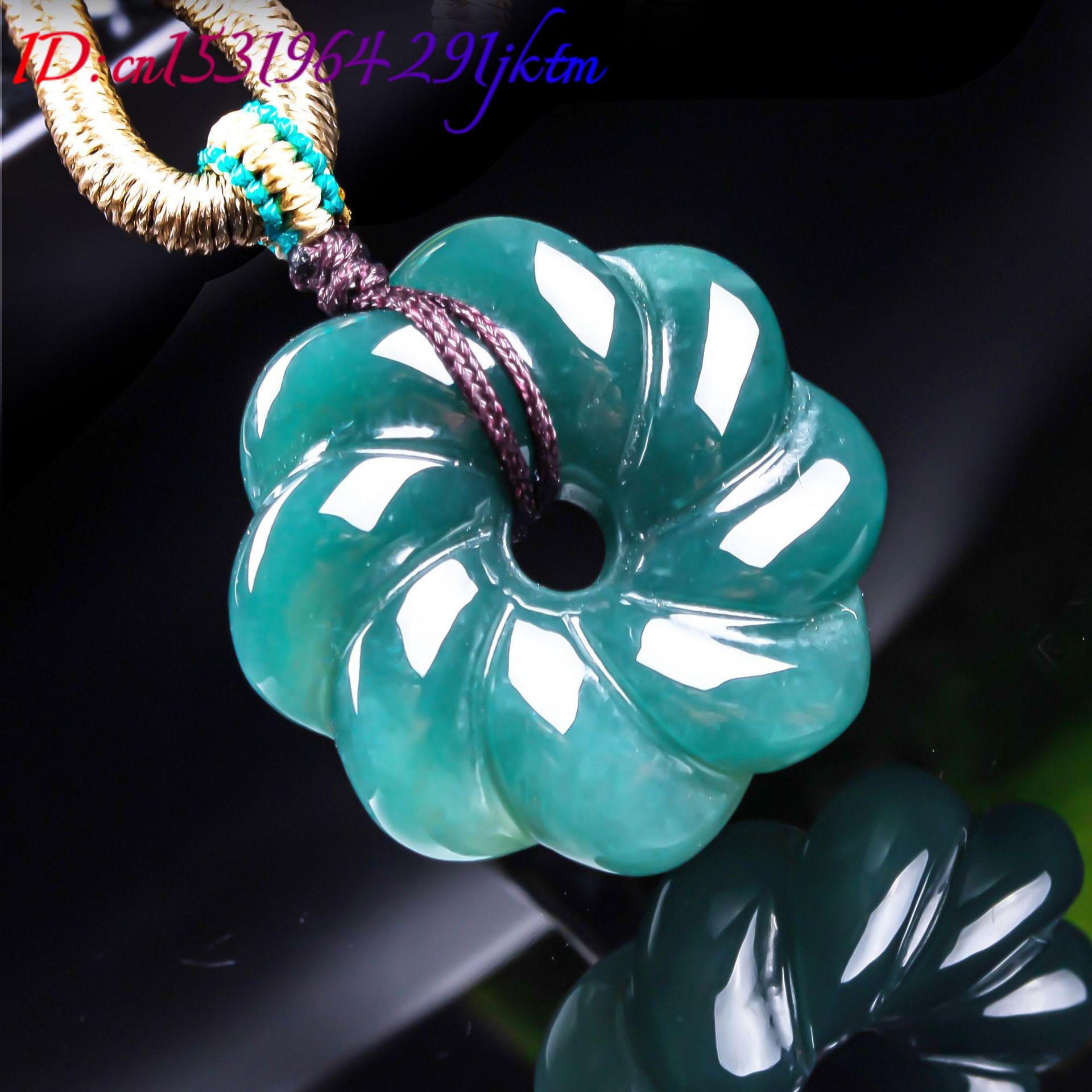 จี้สร้อยคอหยกพม่าแท้รูปดอกไม้  - Jewelry & Watches Sp Z Oo Janów Lubelski บทวิจารณ์และราคา