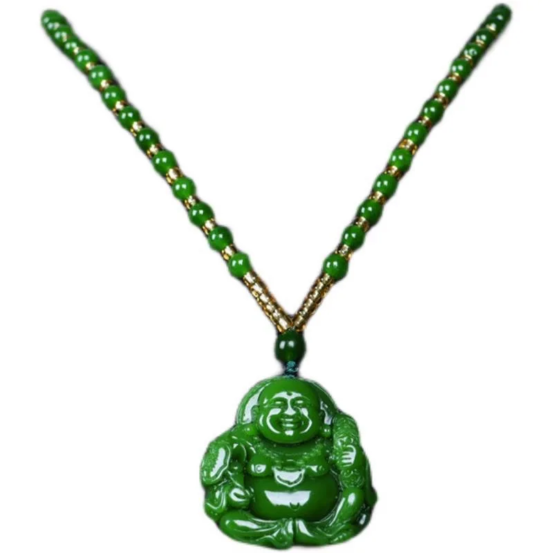 จีนสีเขียวหยกMaitreyaพระพุทธรู - Jewelry & Watches Sp Z Oo Janów Lubelski บทวิจารณ์และราคา