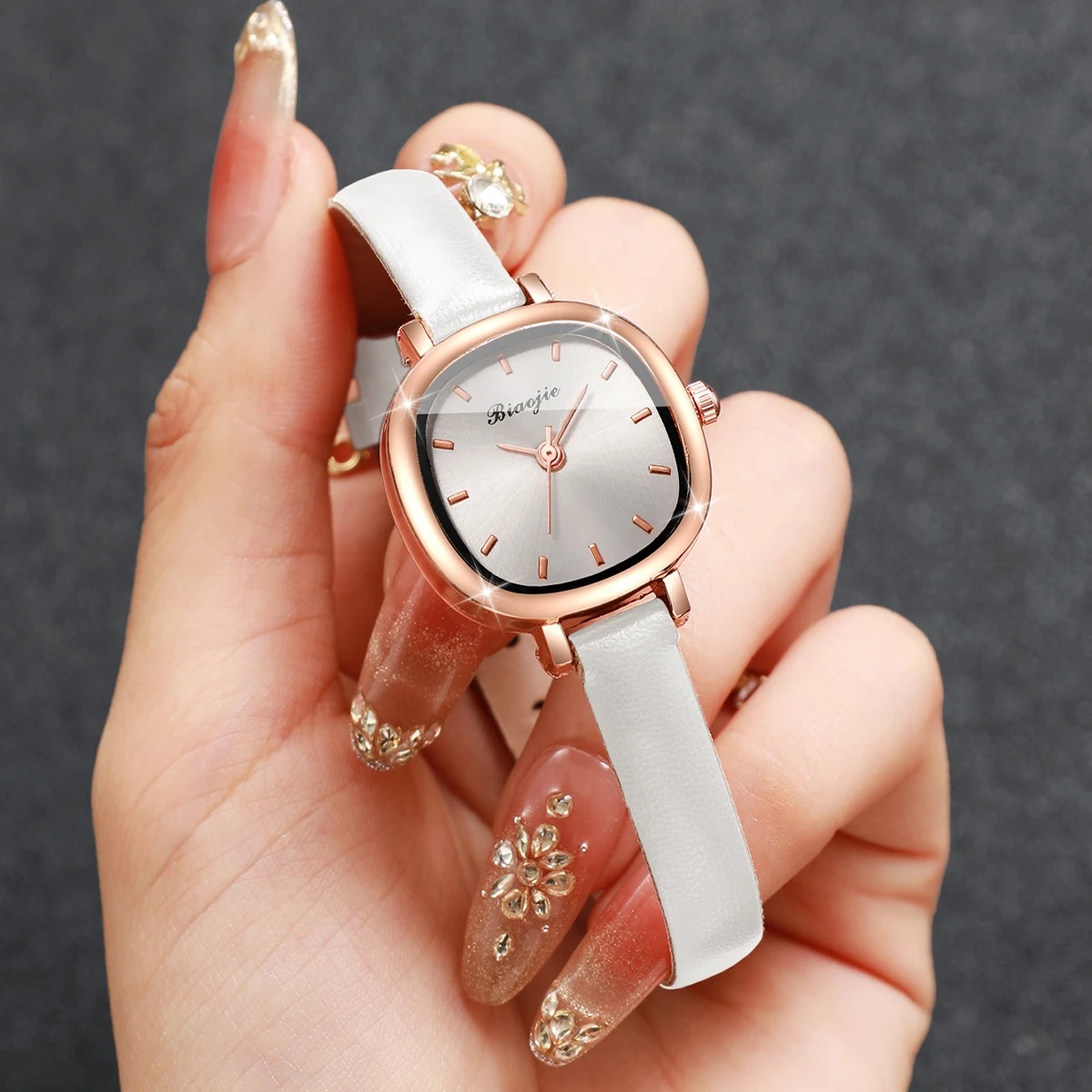 5 ชิ้นแฟชั่นสแควร์ผู้หญิงนาฬิก - Fine Jewelry Watches Women บทวิจารณ์และราคา