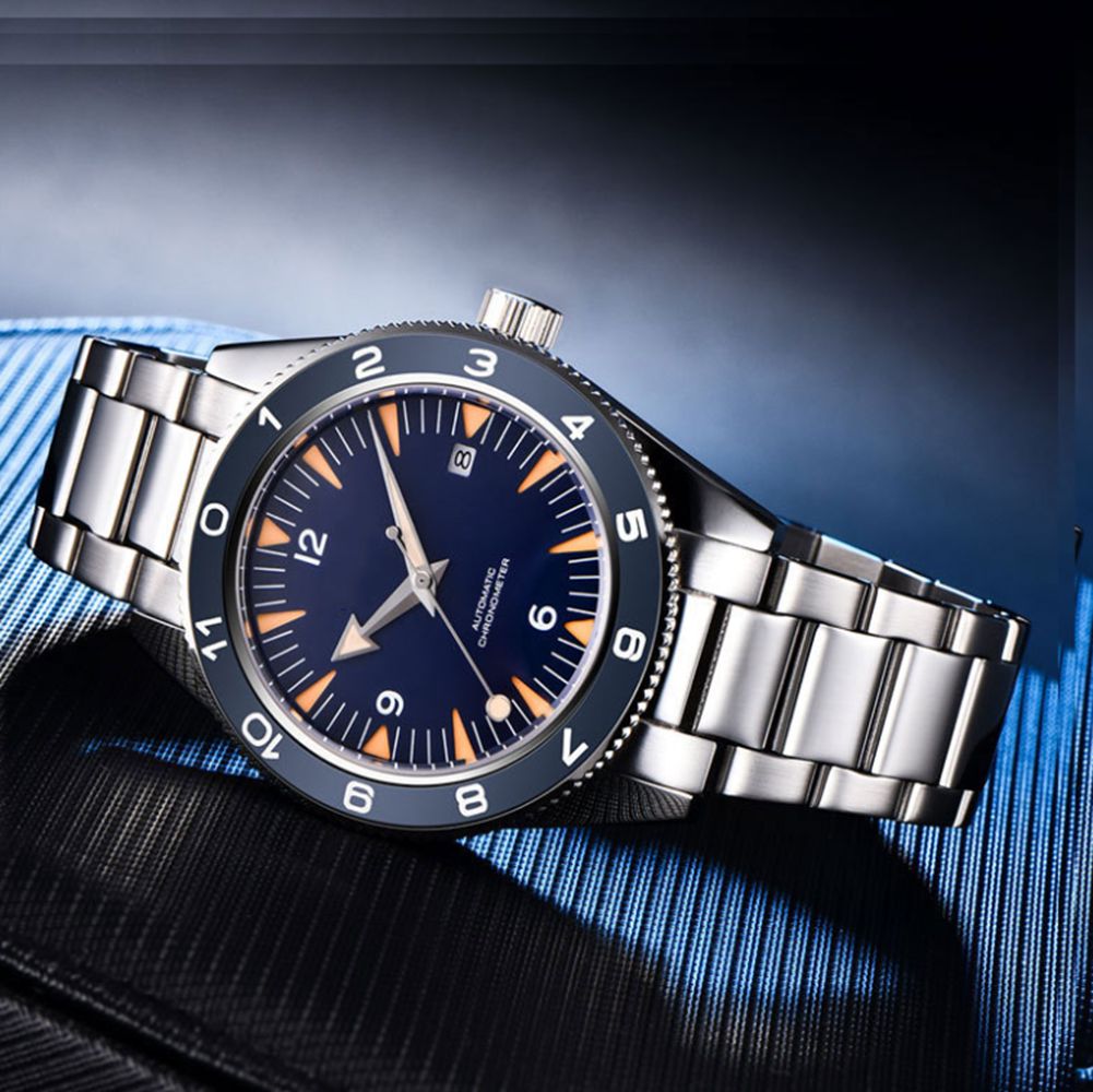 โลโก้ที่กําหนดเอง NH35 นาฬิกา  - Mens Mechanical Watch บทวิจารณ์และราคา