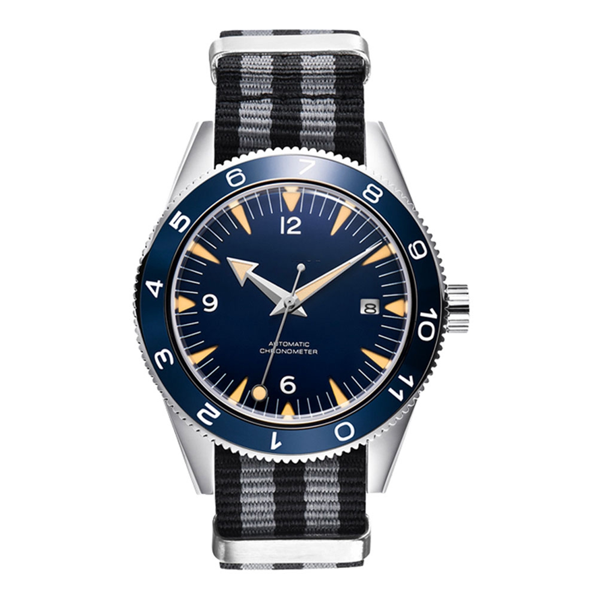 โลโก้ที่กําหนดเอง NH35 นาฬิกา  - Mens Mechanical Watch บทวิจารณ์และราคา