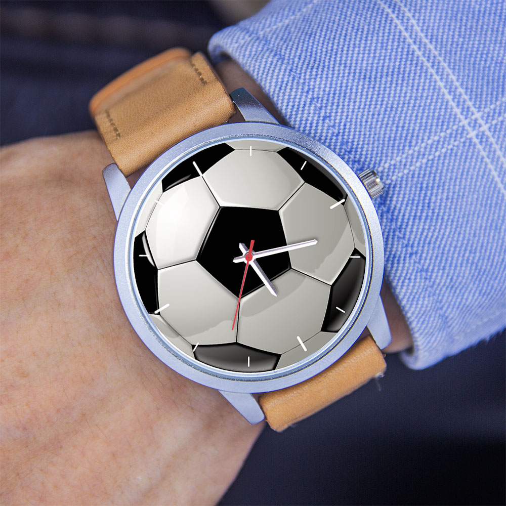 นาฬิกาข้อมือดีไซน์ฟุตบอล แฟนบอ - Jewelry Watches Men บทวิจารณ์และราคา