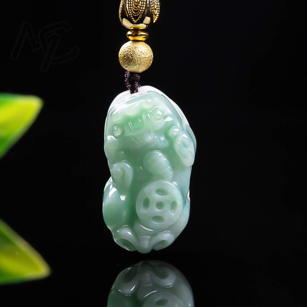 จี้หยกพิกซิวสีเขียวมรกตธรรมชาต - Jewelry & Watches Sp Z Oo Janów Lubelski บทวิจารณ์และราคา
