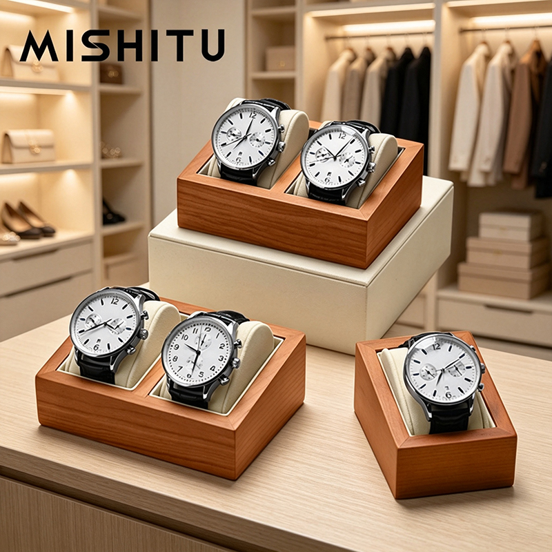 กล่องเก็บนาฬิกาข้อมือไม้แท้ MI - Jewelry Organizer Watches บทวิจารณ์และราคา