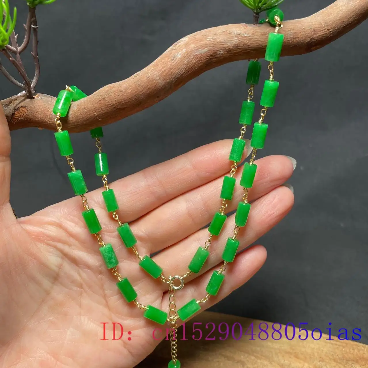 สร้อยคอหยกเขียวประดับลูกปัดสไต - Jewelry & Watches Sp Z Oo Janów Lubelski บทวิจารณ์และราคา