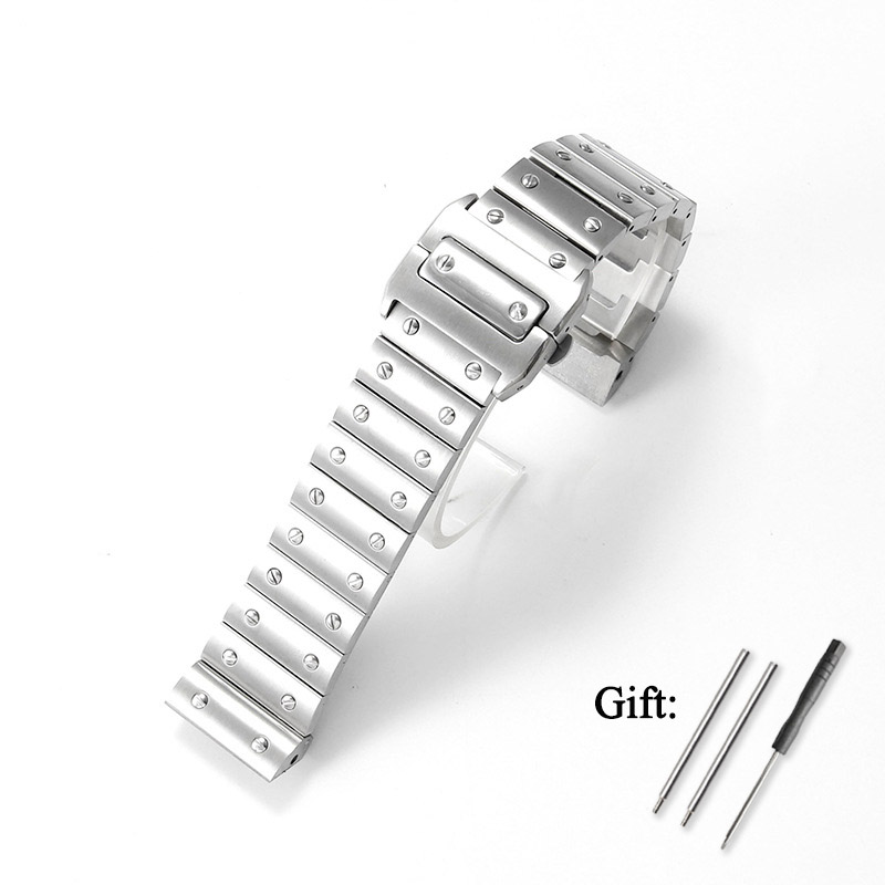 สายนาฬิกาสแตนเลสคุณภาพสูงขนาด  - Cartier Watch Santos บทวิจารณ์และราคา