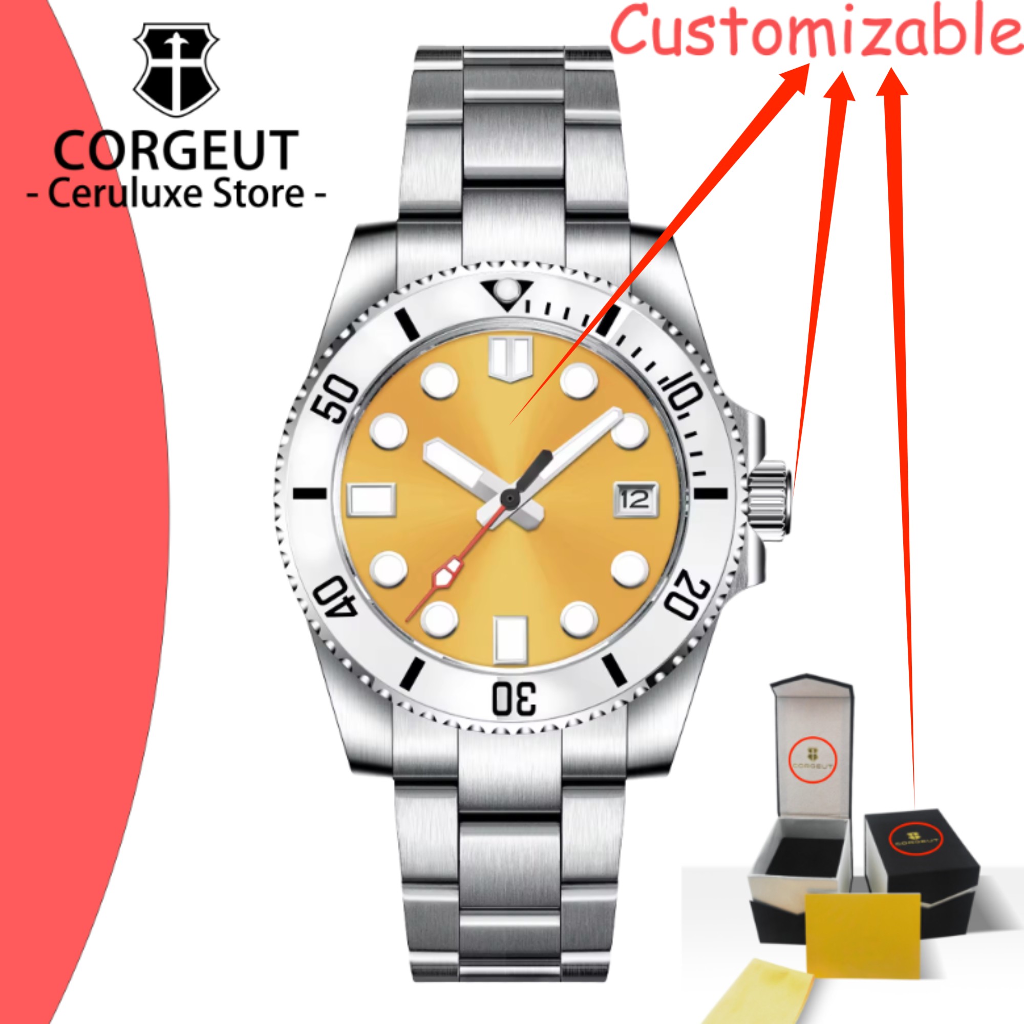 นาฬิกาข้อมือผู้ชายแบบอัตโนมัติ - Mens Mechanical Watch บทวิจารณ์และราคา