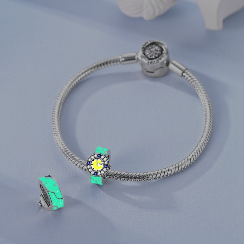 ชาร์มรูปดาวและพระจันทร์เงินแท้ - Fine Jewelry Watches Women บทวิจารณ์และราคา