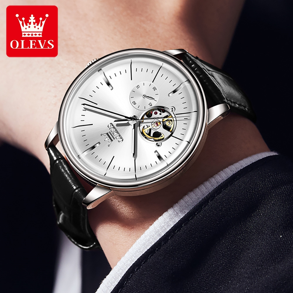 นาฬิกาข้อมือผู้ชาย OLEVS 6708  - Mens Mechanical Watch บทวิจารณ์และราคา