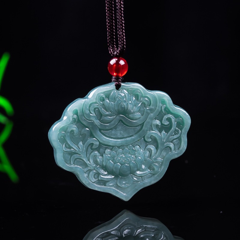 จี้หยกพม่าแท้สีน้ำเงินอมเขียวร - Jewelry & Watches Sp Z Oo Janów Lubelski บทวิจารณ์และราคา