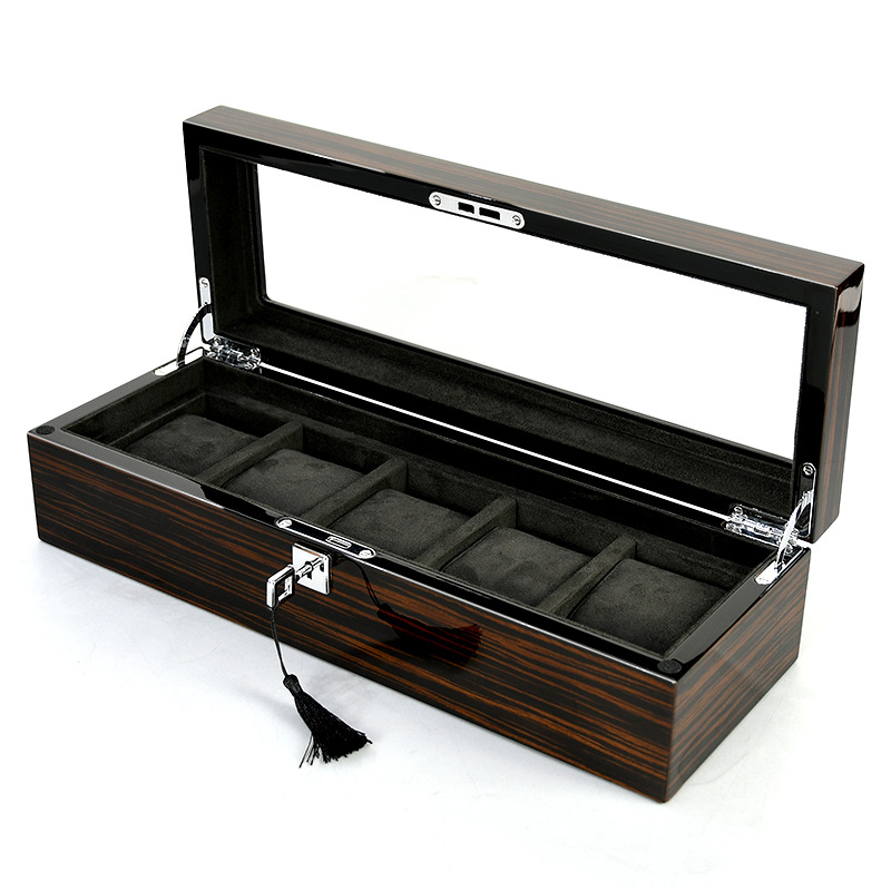 กล่องใส่นาฬิกาไม้เคลือบเงา Hxl - Jewelry And Watches Box บทวิจารณ์และราคา