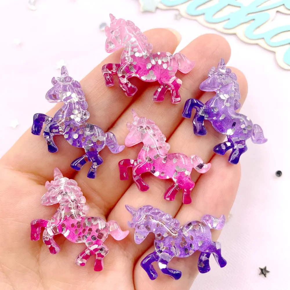 6PCS เรซิ่นที่มีสีสัน Glitter  - Paradise Jewelry & Watches Llc Miami Reviews บทวิจารณ์และราคา