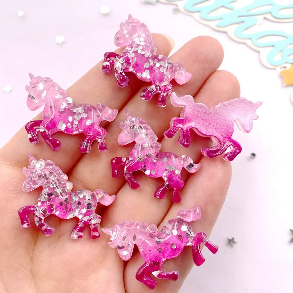 6PCS เรซิ่นที่มีสีสัน Glitter  - Paradise Jewelry & Watches Llc Miami Reviews บทวิจารณ์และราคา