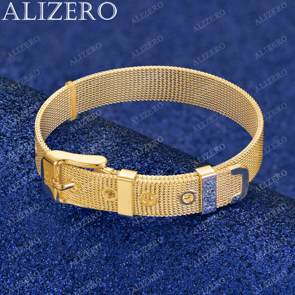 Alizero 18K สายนาฬิกาทองกำไลข้ - Fine Jewelry Watches Women บทวิจารณ์และราคา