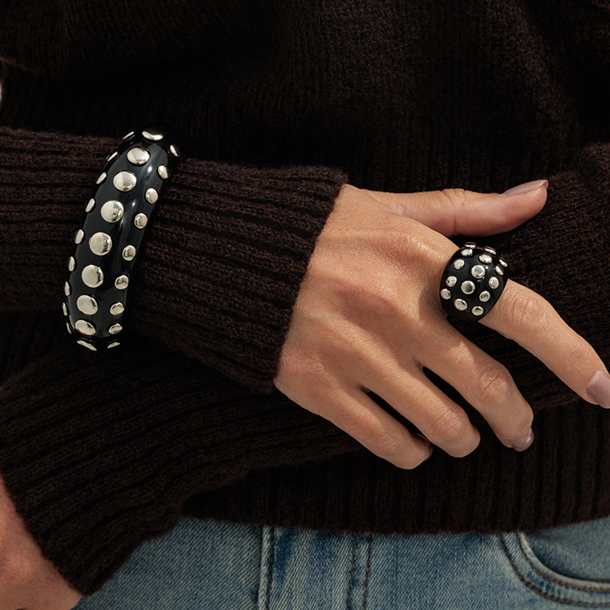 กำไลข้อมืออะคริลิคเรซิ่นแบบซ้อ - Minimalist Ring Stackable บทวิจารณ์และราคา