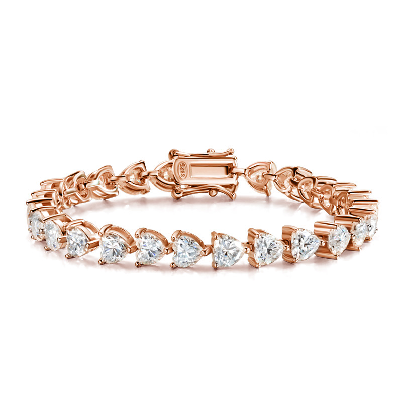 สร้อยข้อมือเทนนิสมอยซาไนต์ทรงห - Fine Jewelry Watches Women บทวิจารณ์และราคา