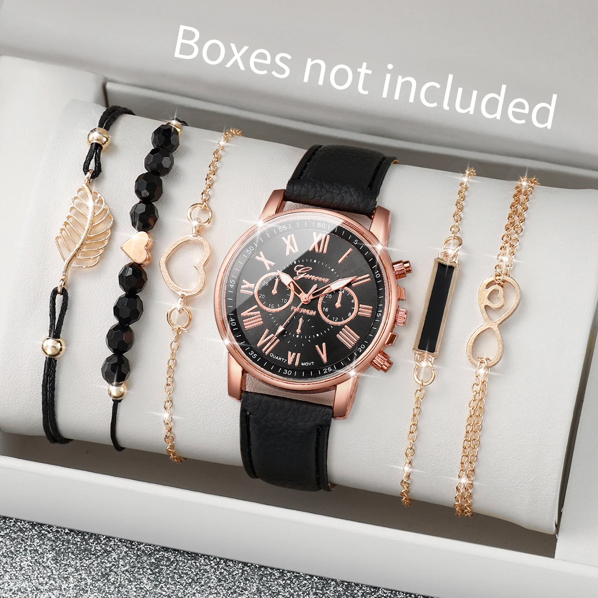 ชุดนาฬิกาผู้หญิงแบบสุ่มในกล่อง - Jewelry And Watches Box บทวิจารณ์และราคา