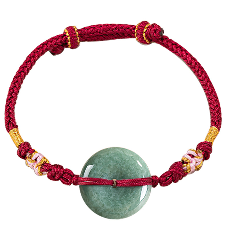 สีเขียวพม่า Jadeite Donut สร้อ - Jewelry & Watches Sp Z Oo Janów Lubelski บทวิจารณ์และราคา