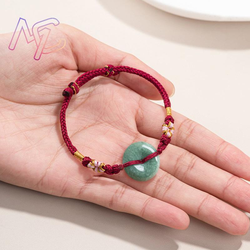 สีเขียวพม่า Jadeite Donut สร้อ - Jewelry & Watches Sp Z Oo Janów Lubelski บทวิจารณ์และราคา