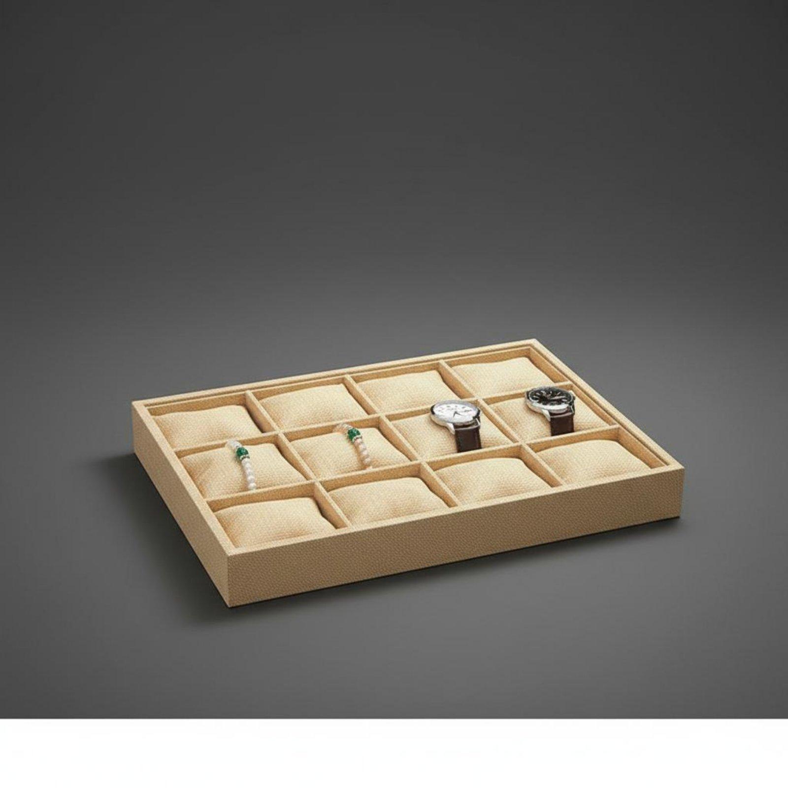 ถาดวางเครื่องประดับผ้าแบบเปิดด - Jewelry Organizer Watches บทวิจารณ์และราคา