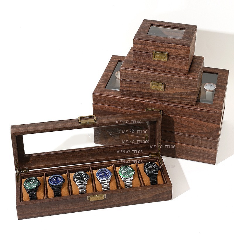 กล่องนาฬิกาหนัง PU ลายไม้สไตล์ - Jewelry Organizer Watches บทวิจารณ์และราคา