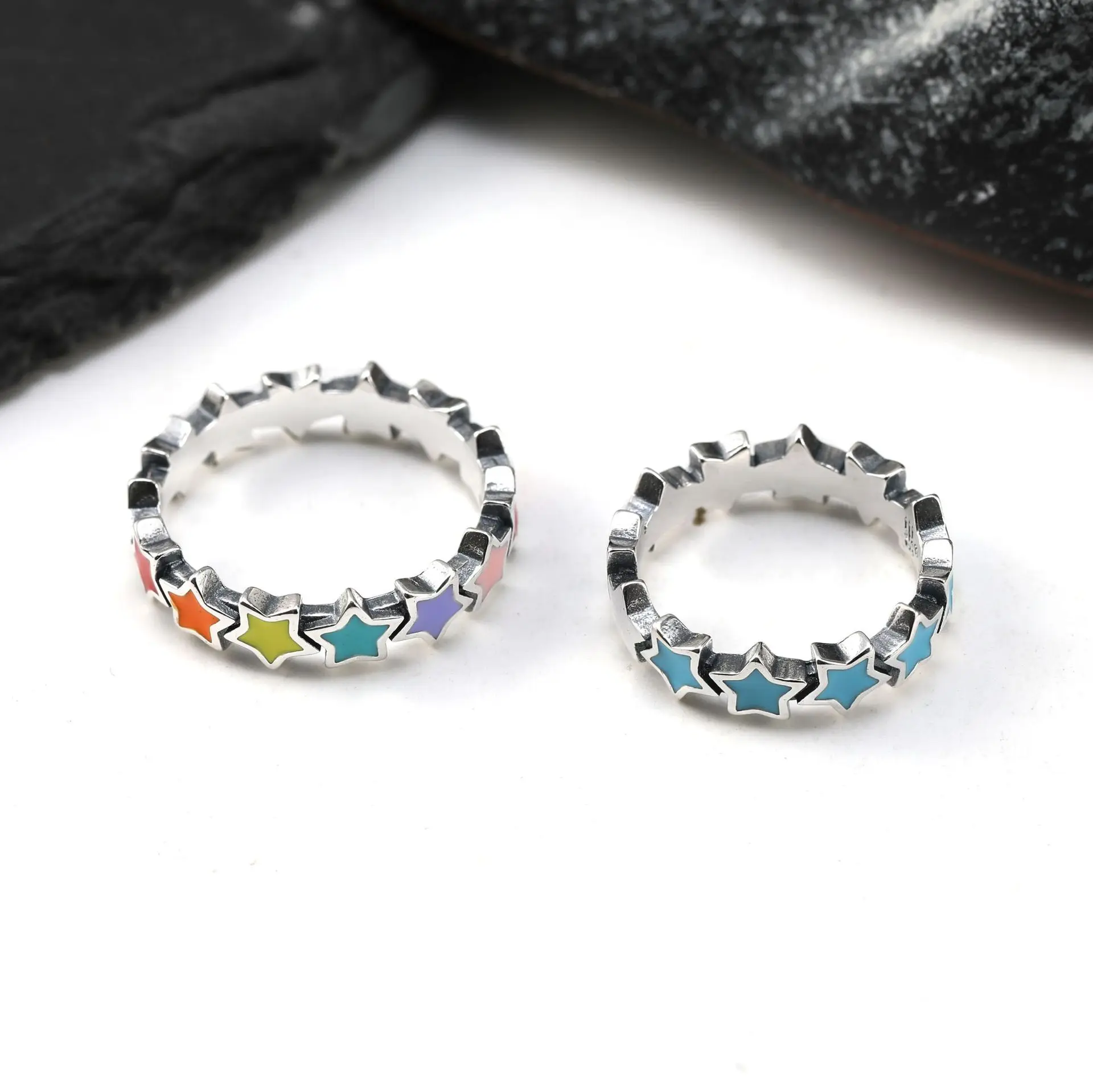 แหวนเงินแท้ S925 ดีไซน์วินเทจ  - Minimalist Ring Stackable บทวิจารณ์และราคา