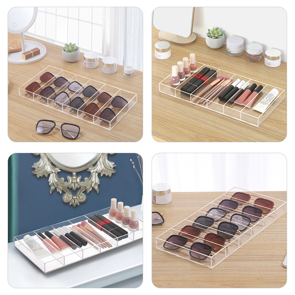 ถาดใส่แว่นตาอะคริลิกใส 6 ช่อง  - Jewelry Organizer Watches บทวิจารณ์และราคา