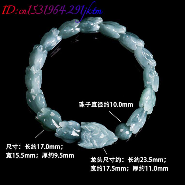 กำไลหยกพม่าสีน้ำเงินแกะสลักลาย - Jewelry & Watches Sp Z Oo Janów Lubelski บทวิจารณ์และราคา