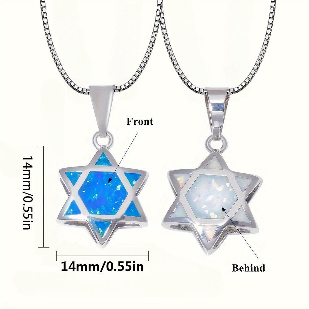 จี้สร้อยคอรูปดาวหกแฉกโอปอลแบบก - Jewelry & Watches Sp Z Oo Janów Lubelski บทวิจารณ์และราคา