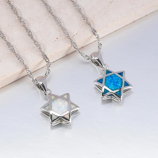 จี้สร้อยคอรูปดาวหกแฉกโอปอลแบบก - Jewelry & Watches Sp Z Oo Janów Lubelski บทวิจารณ์และราคา