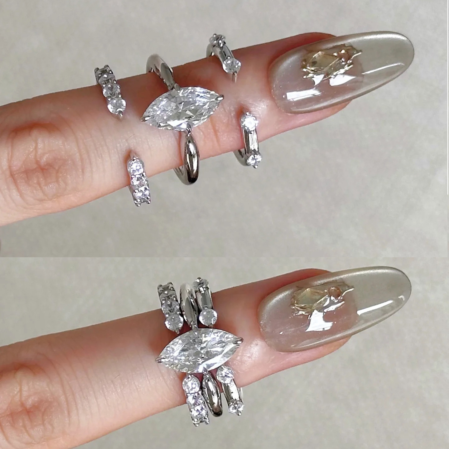 แหวนเงินแท้ S925 สไตล์มินิมอลแ - Minimalist Ring Stackable บทวิจารณ์และราคา