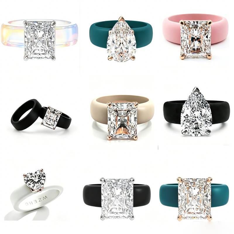 แหวนซิลิโคนรูปหัวใจแบบมินิมอล  - Minimalist Ring Stackable บทวิจารณ์และราคา
